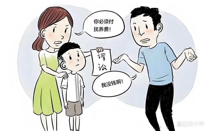 法院强制执行抚养费漫画图