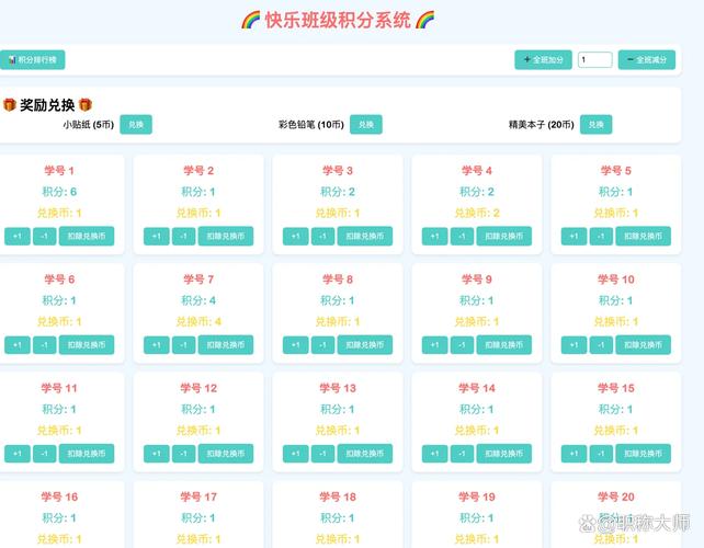 在线教学平台游戏化积分界面