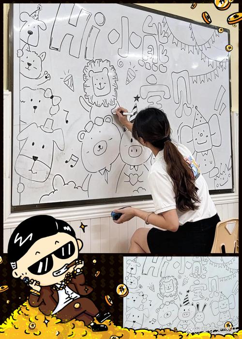 大学跨学科讨论小组白板涂鸦