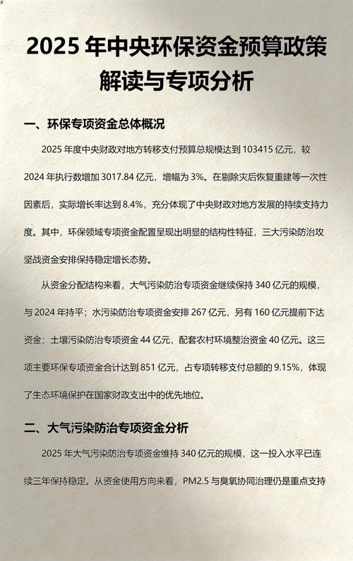 环保与预算类问题