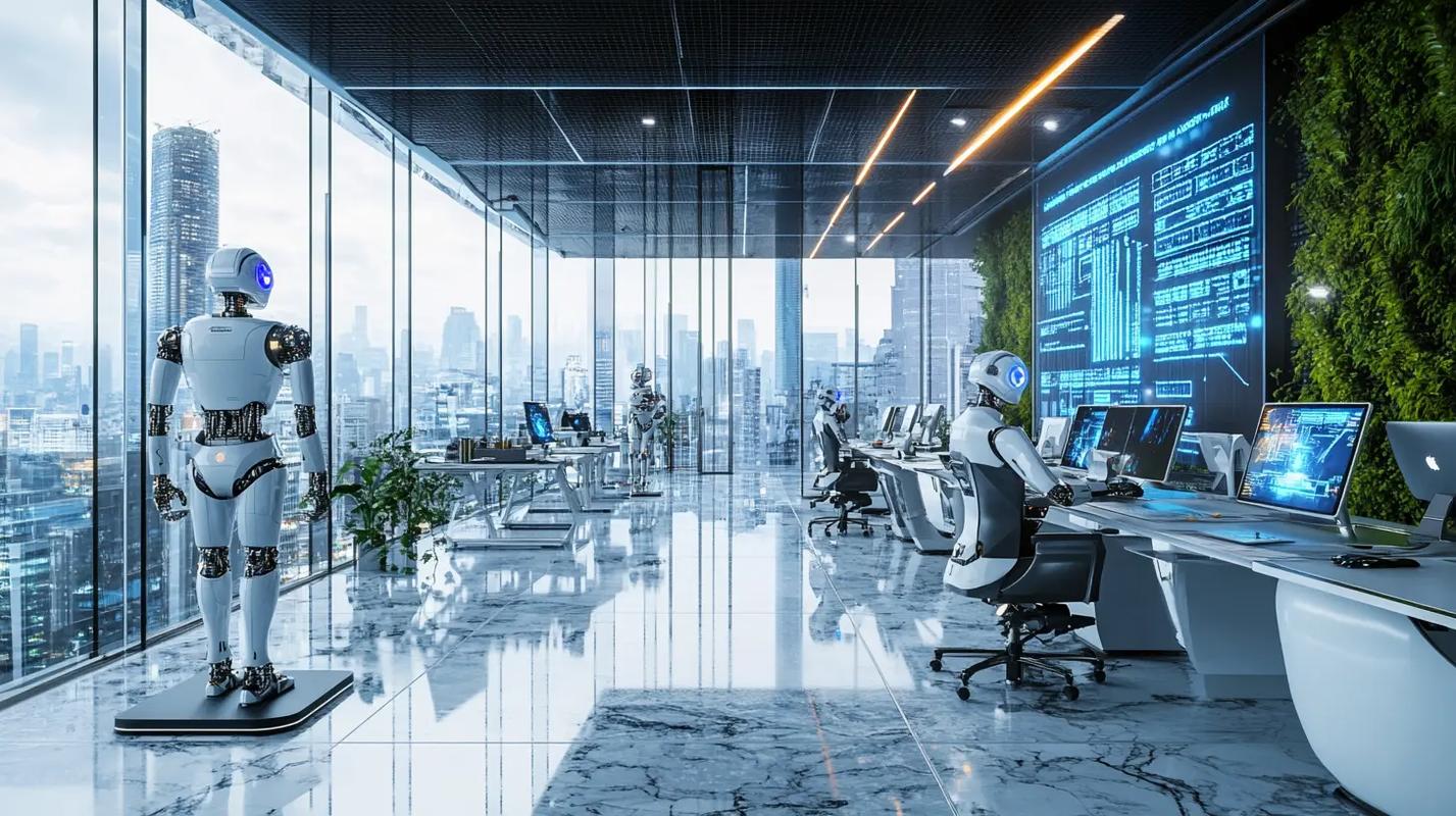 人机协作未来办公室场景