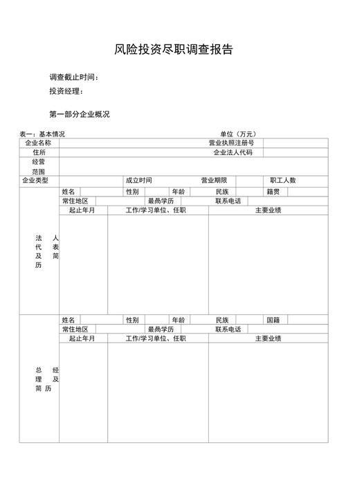 科技企业并购技术尽职调查工作核对表