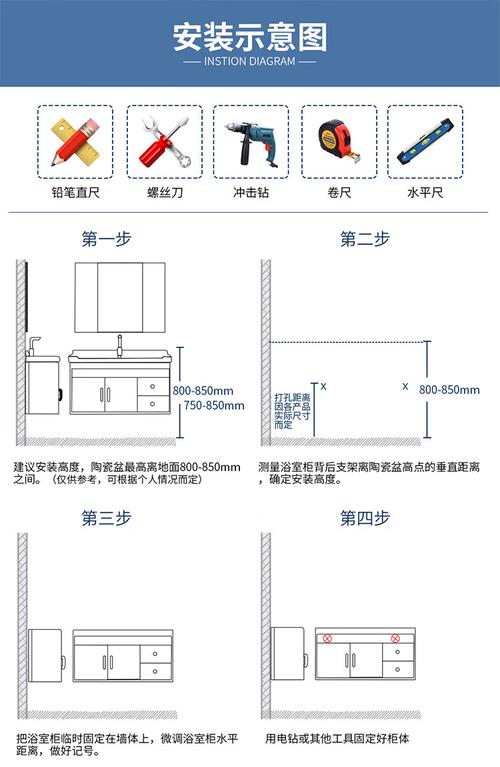 卫浴洁具安装施工顺序流程示意图