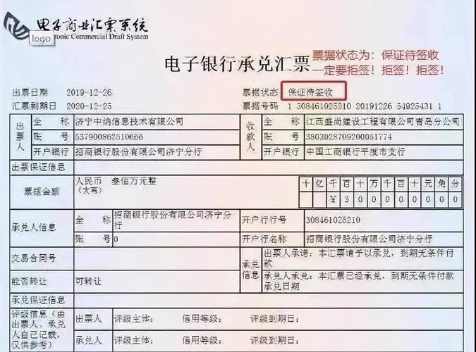 电子商业承兑汇票拒付记录截图