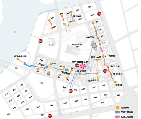 城市通勤步行路线规划示意图