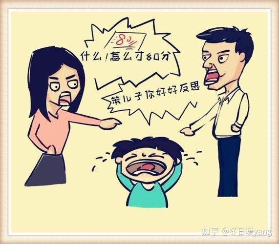 高中生选科烦恼与家长争执漫画示意图