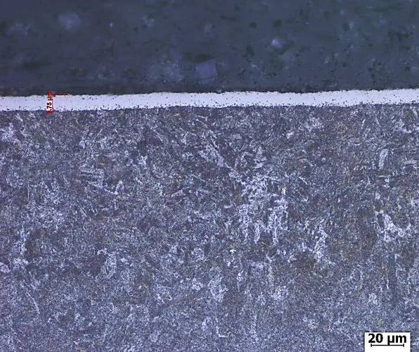 离子氮化异常渗层金相显微图