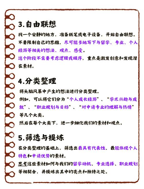 留学申请文书写作头脑风暴场景