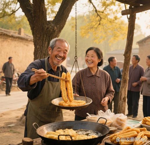 临潼兵马俑修复区村口老槐树面食摊