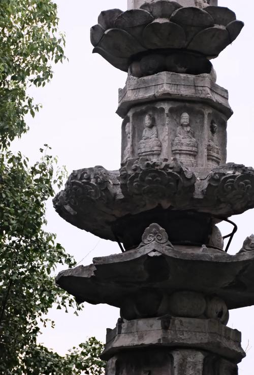 全国重点文保单位杭州梵天寺经幢现场图