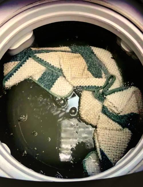 家用洗衣机槽清洁剂浸泡操作实拍