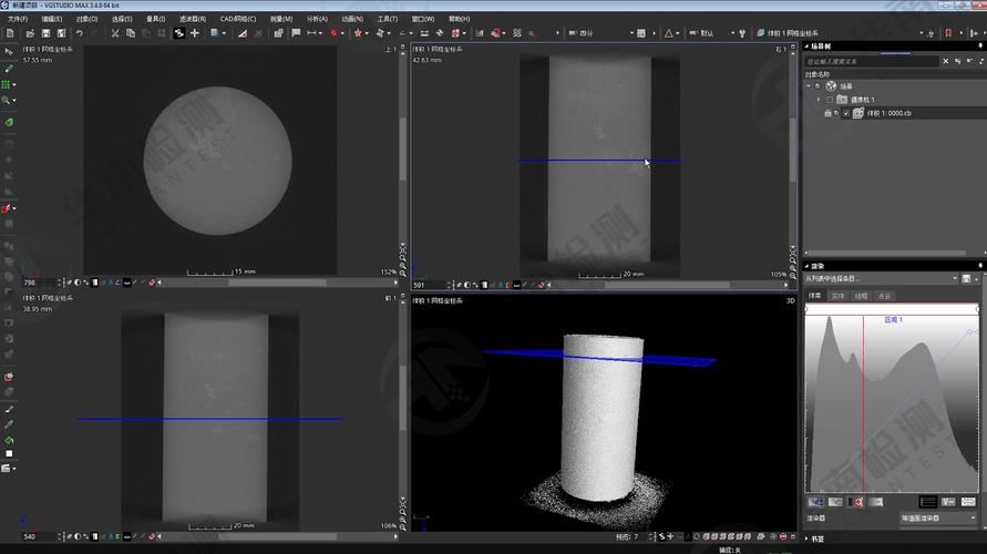 工业CT检测金属3D打印零件内部缺陷的扫描图像