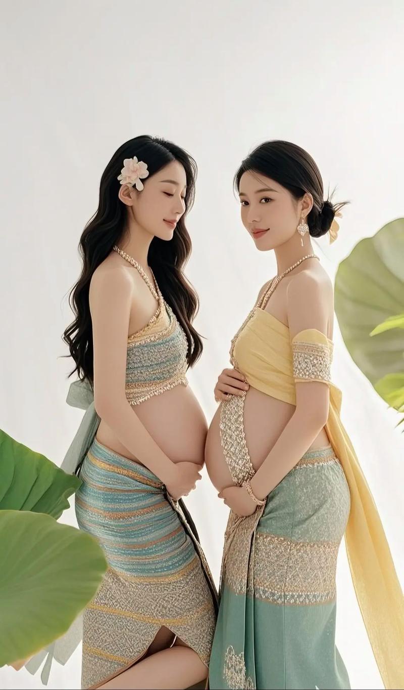 孕妇照服装搭配风格示例