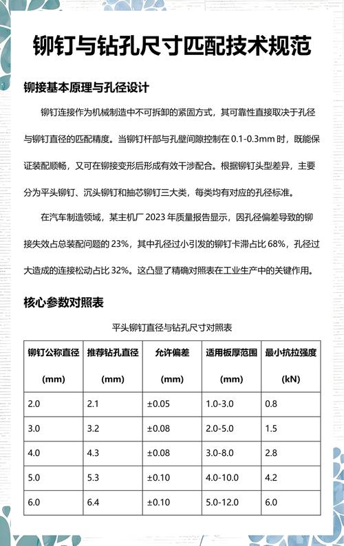 碳钢铆接干涉量工艺对照表