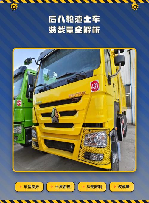 后八轮砂石料车平斗堆尖实际装载量示意图