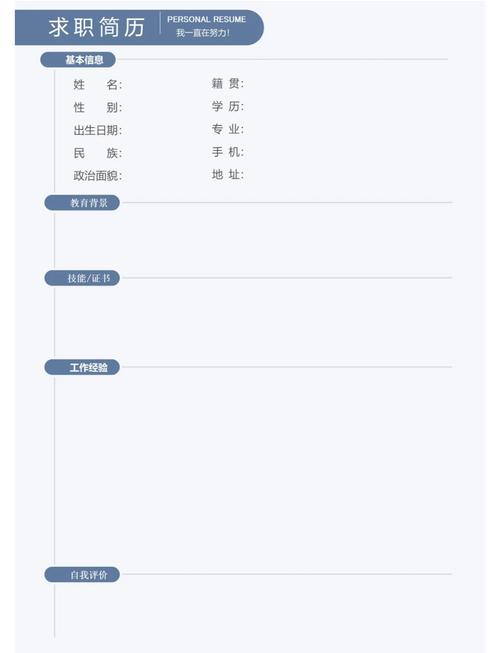 求职简历排版一页与两页对比示意图