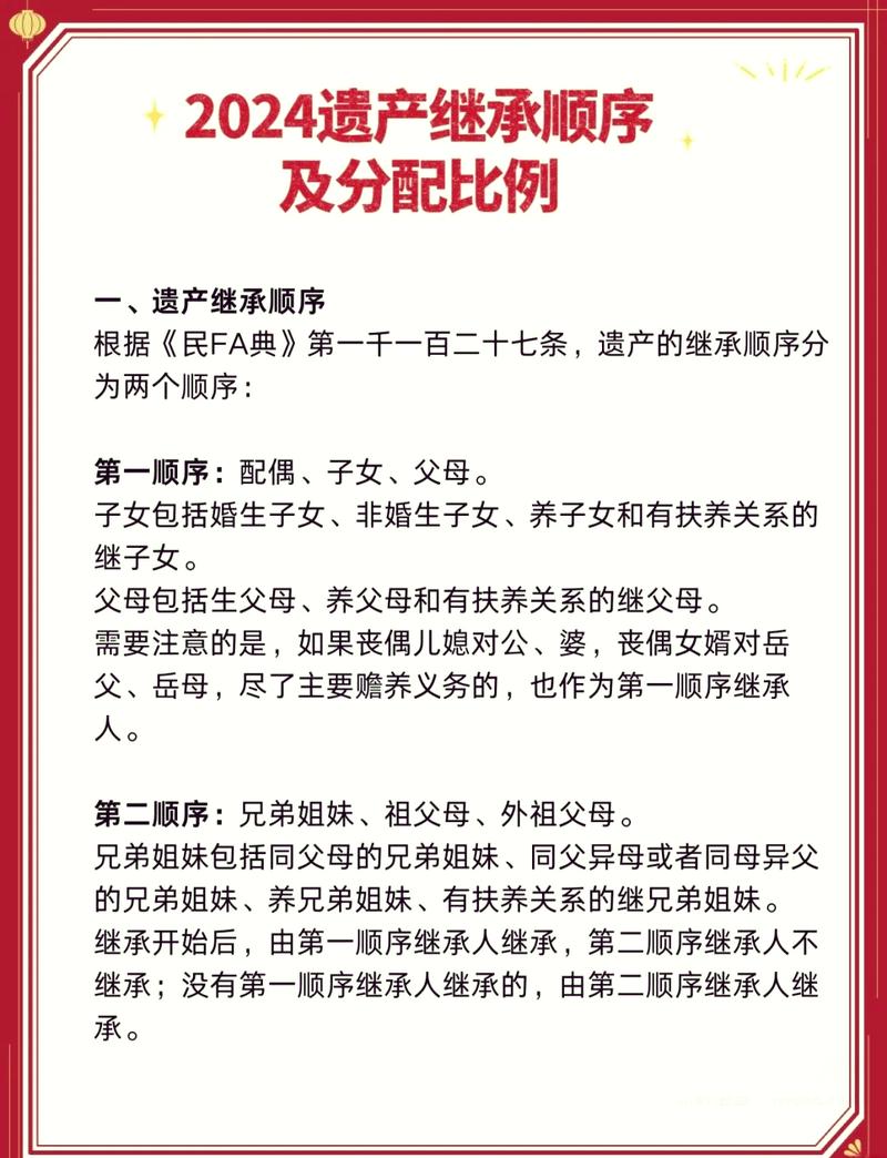常见遗产分配误区总结表