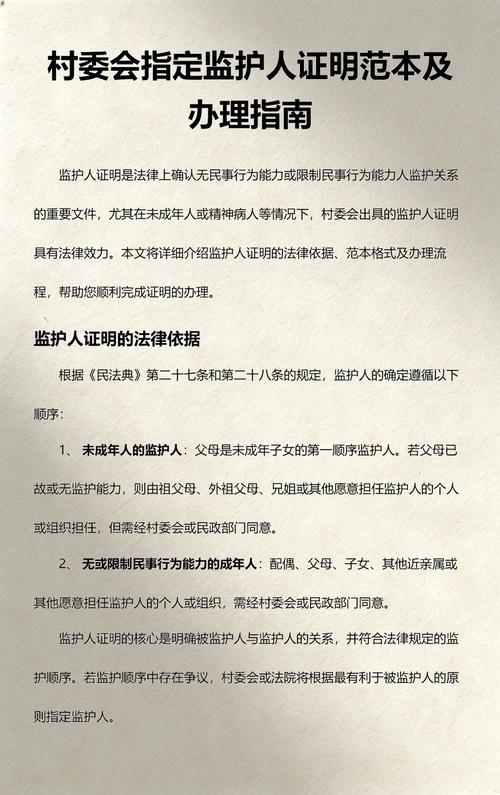 指定监护纠纷常用举证材料整理清单