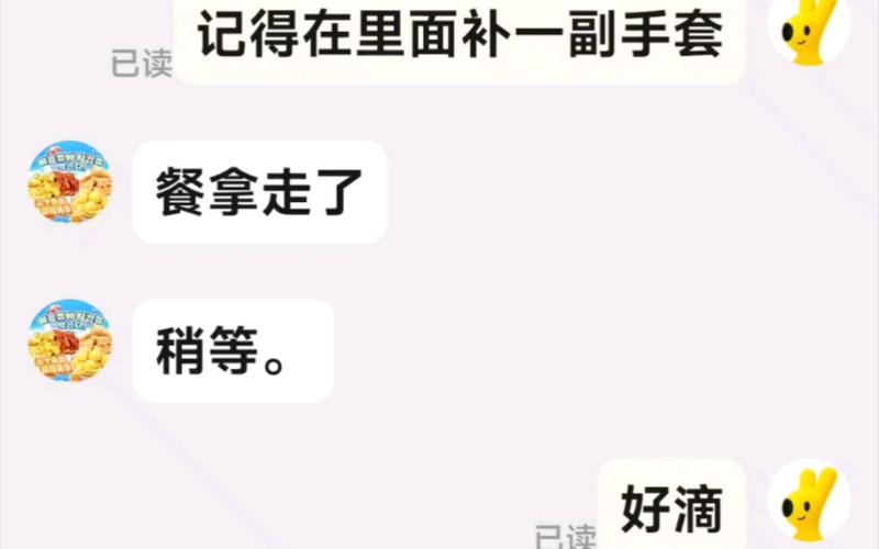 消费者遭遇外卖洒漏纠纷聊天记录