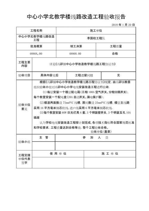 施工改造验收篇