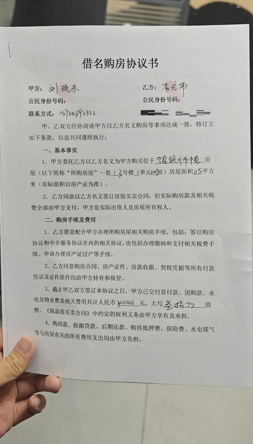 借名买房风险法律示意与证据保全图