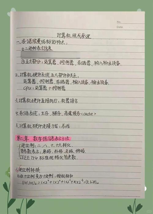 成人高考计算机专业备考真题笔记实拍