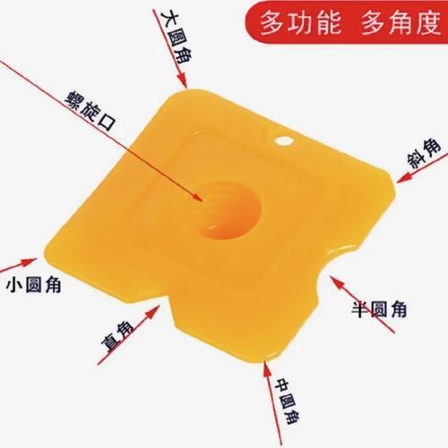 厨房冰箱缝隙清洁的透明硅胶刮板