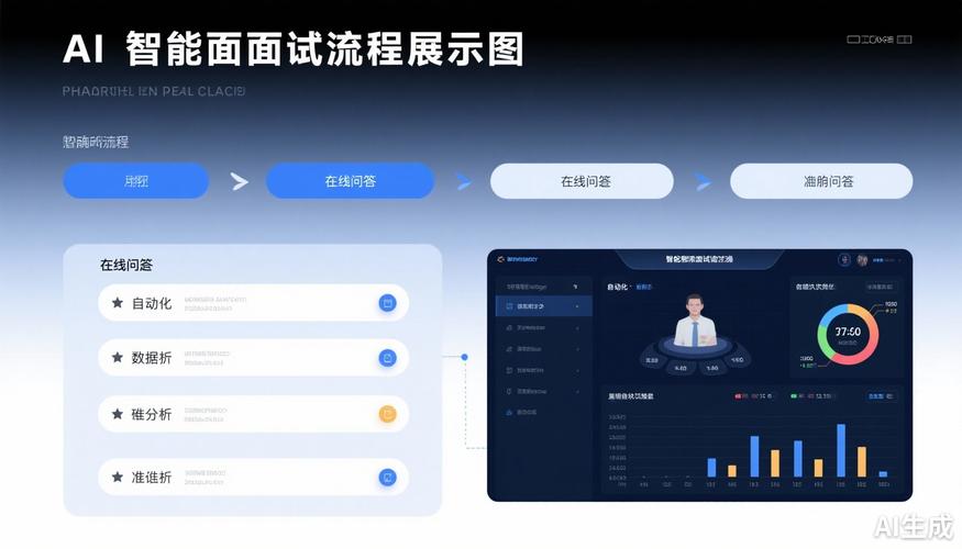 校招AI面试系统的微表情分析界面示意