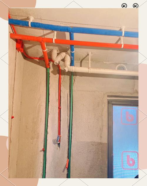 家装水管走顶布局实景图