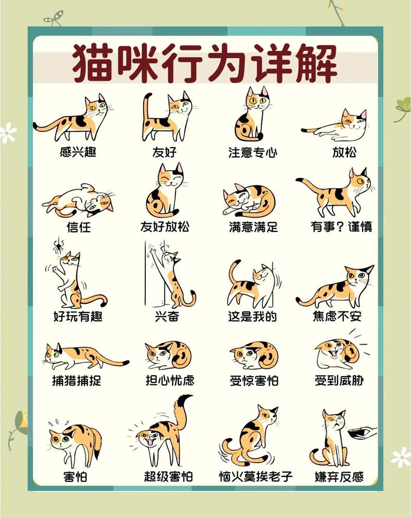 猫咪发怒前身体预警信号图解