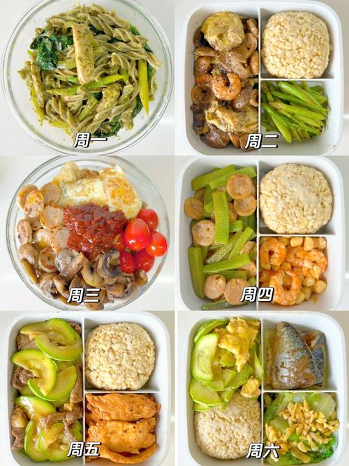 周末提前分袋冷冻的简易午餐备菜