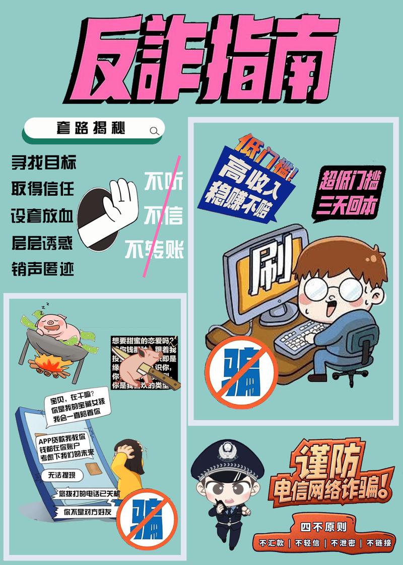 大学生兼职防诈骗宣传海报