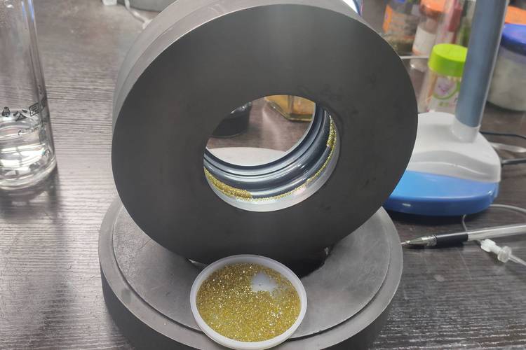 高精度砂轮修整滚轮精度检测实拍