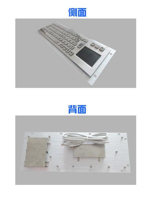 车间工人操作不锈钢触摸板工业鼠标