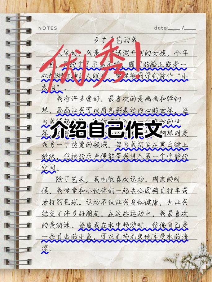 一个人对镜练习自我介绍，镜子中反射出自信表情