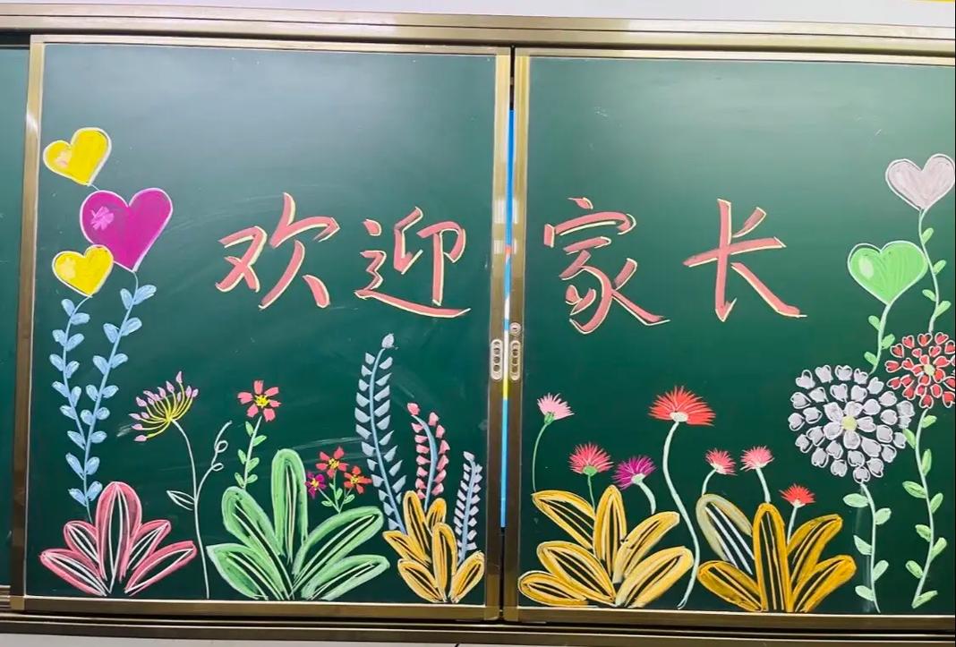 家庭创意讨论会黑板涂鸦