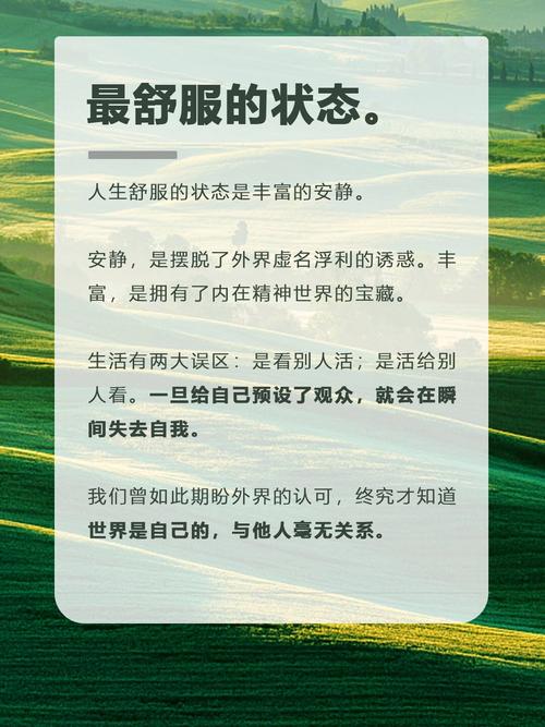 舒服这件事，本身就是生活的解药