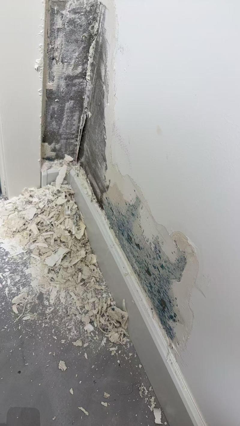 毛坯房墙面掉粉检测实拍