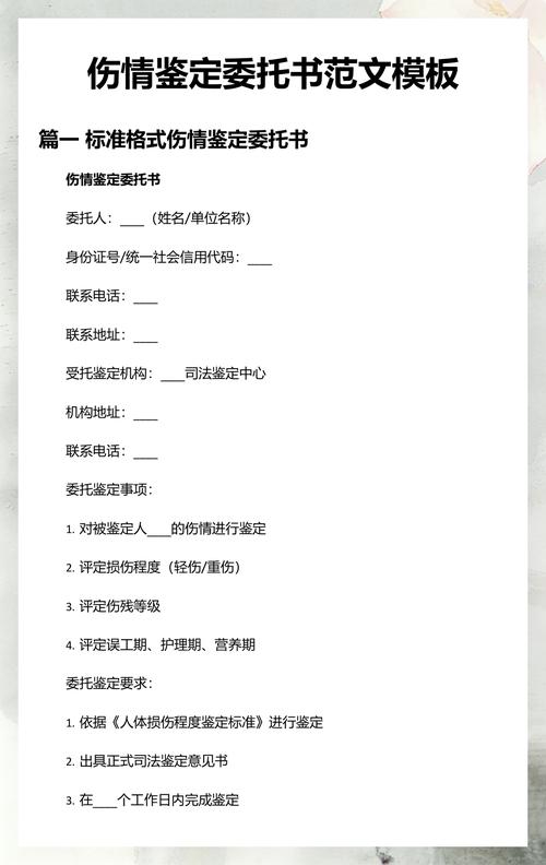 家庭暴力伤情鉴定委托书填写样本