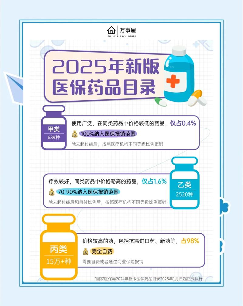 中国国家医保目录分类说明图