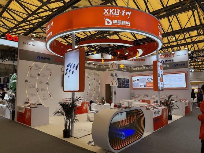 工业连接器生态厂商协同对接展会现场图