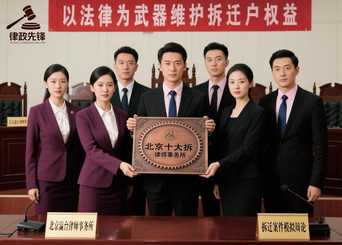 北京拆迁补偿律所律师团队合影西装