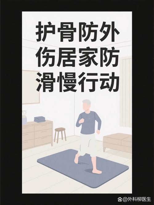 骨质疏松居家改造防滑地面示意图
