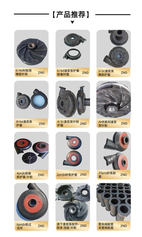 渣浆泵磨损叶轮与橡胶衬里对比