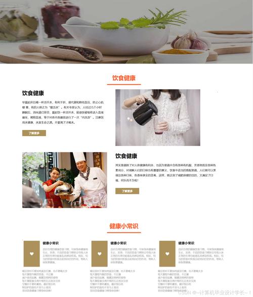 美食博客正确H标签结构布局示例图
