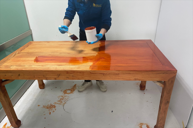 茶几保养清洁工具与木蜡油实拍