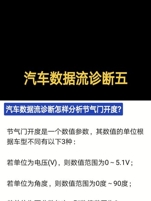汽车诊断仪读节气门开度数据流界面
