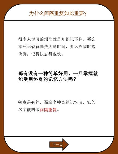 间隔重复记忆法复习表示意图