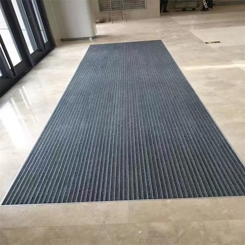 门厅铝合金刮泥地垫嵌入式铺设效果