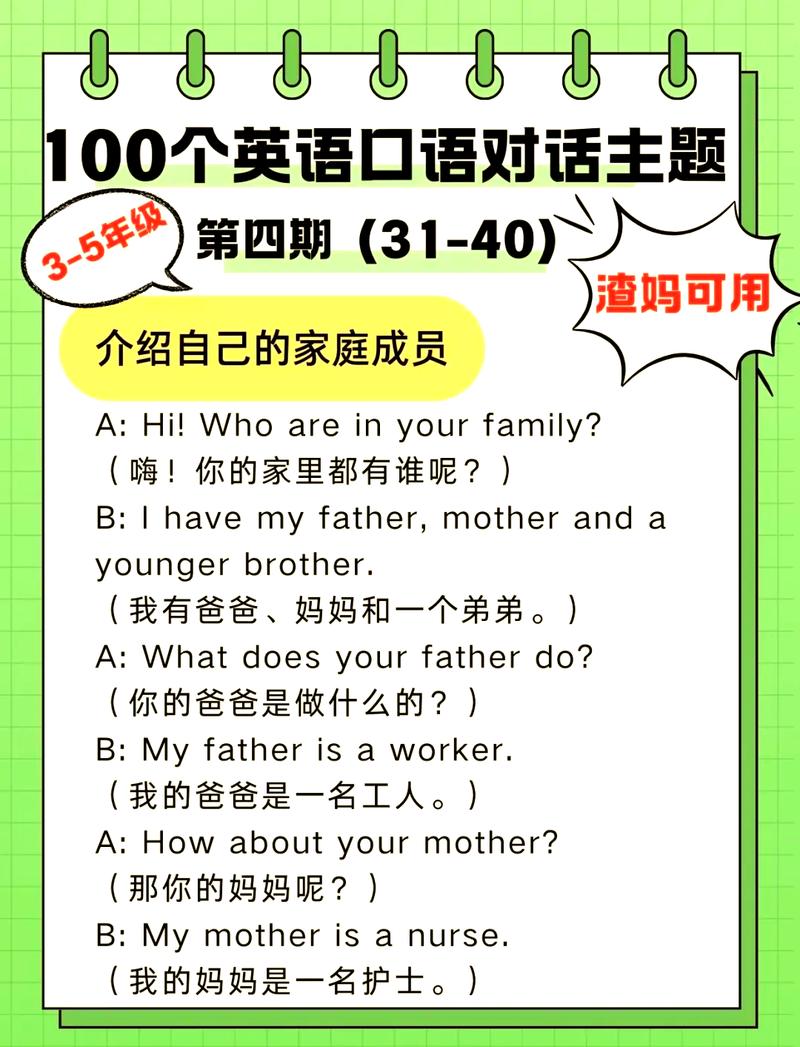 英语口语自言自语场景练习图
